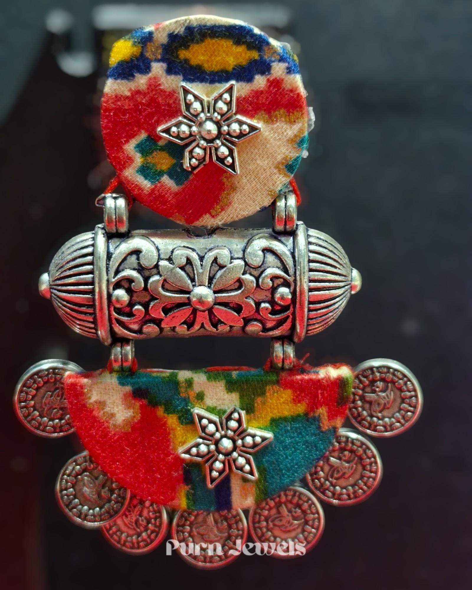 Mishka Handmade Earrings Front View