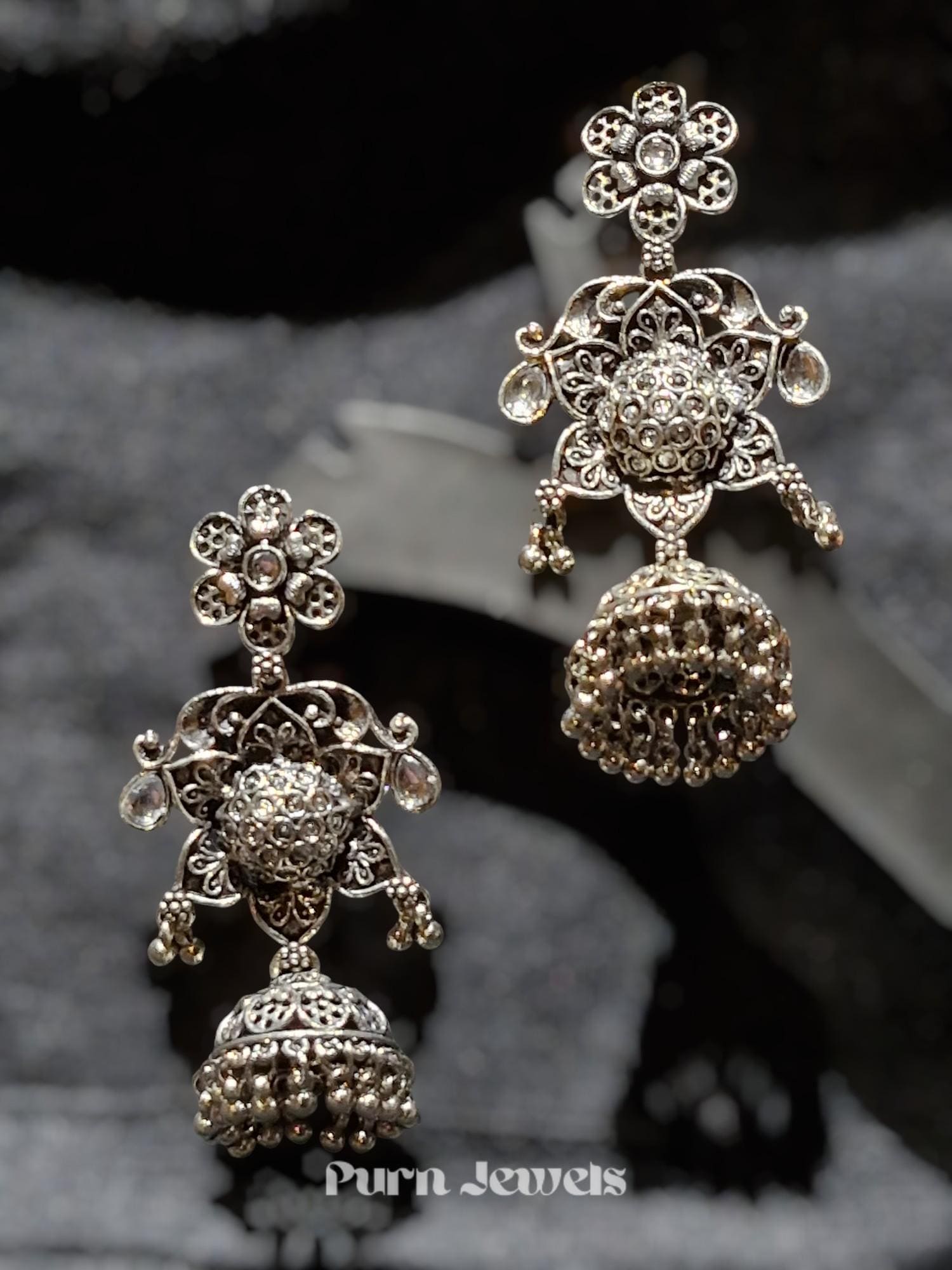Elegant Tvisha oxidised earrings design