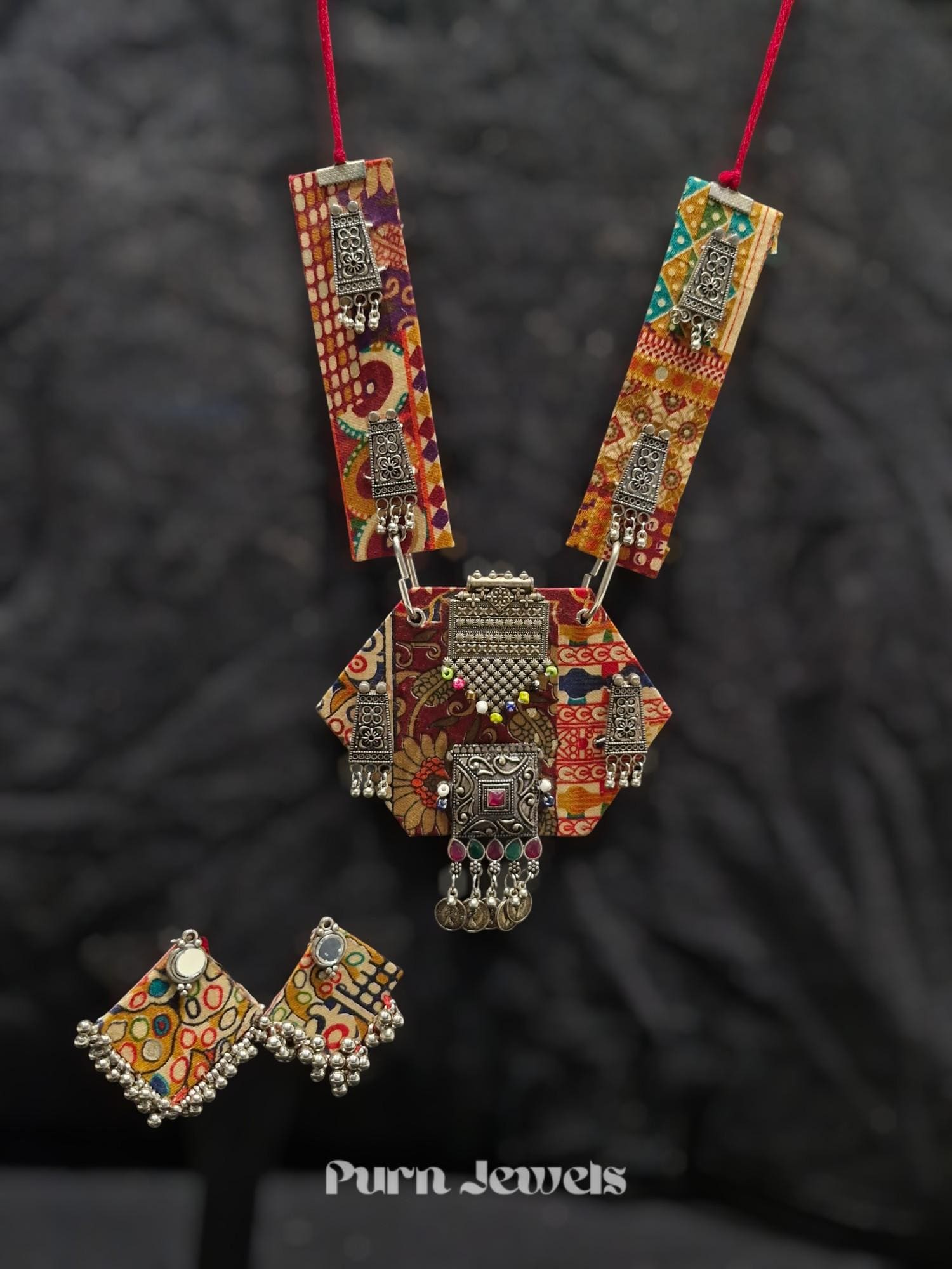 Saachi Handwoven Oxidised Necklace
