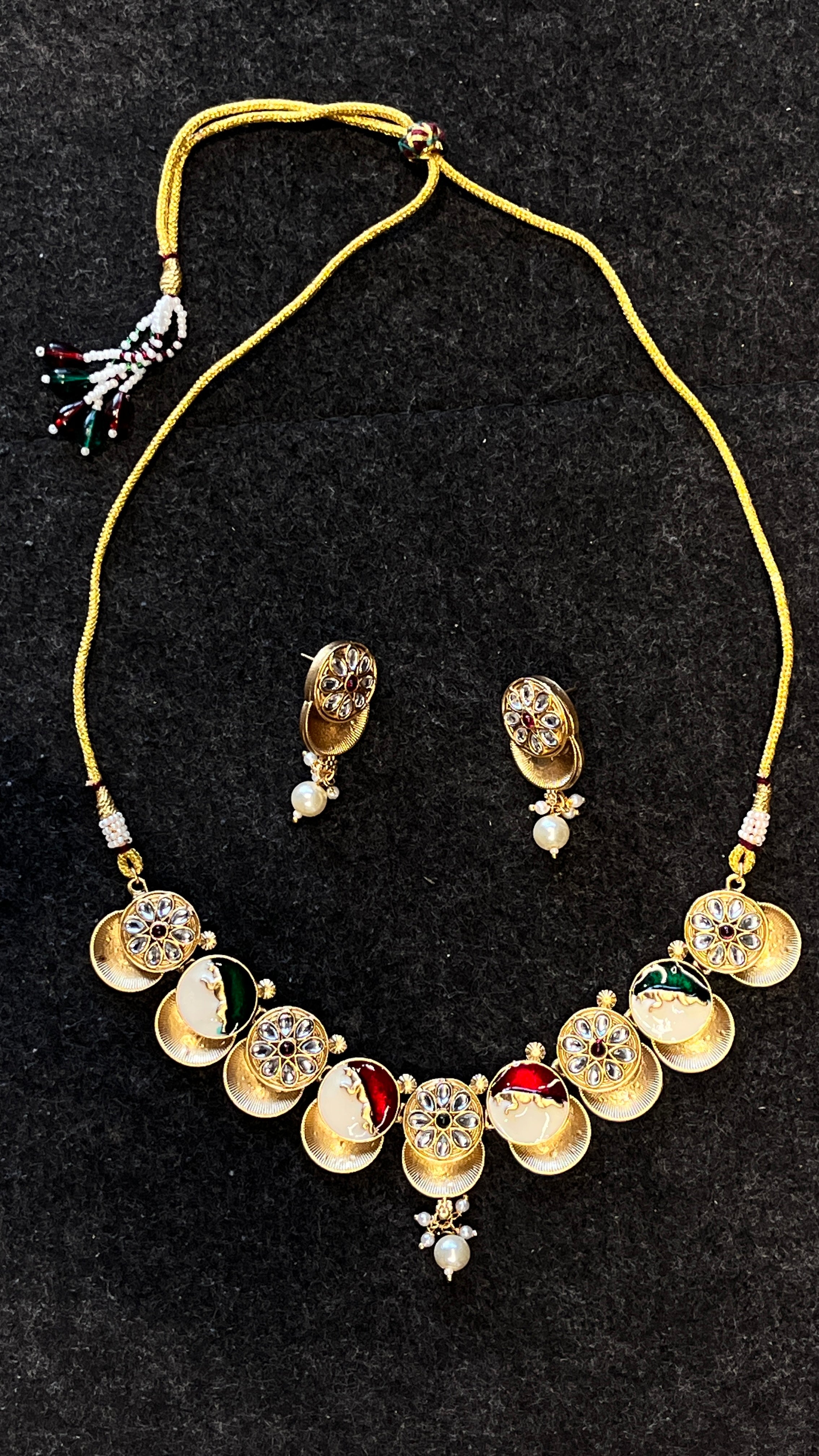 Earrings Set Artificial Jewellery Sukhi Bridal Jewellery Set Pearl