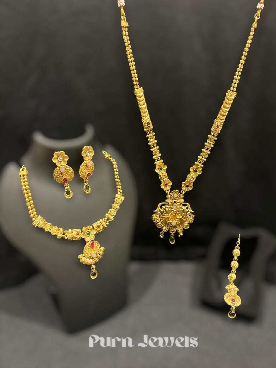 Hemali Antique Gold Necklace