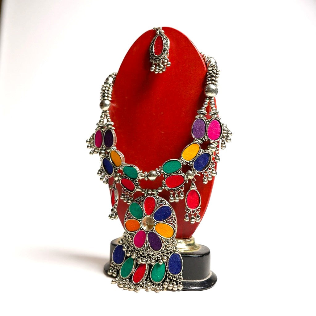 Aadhya Multi color fine jewellery set